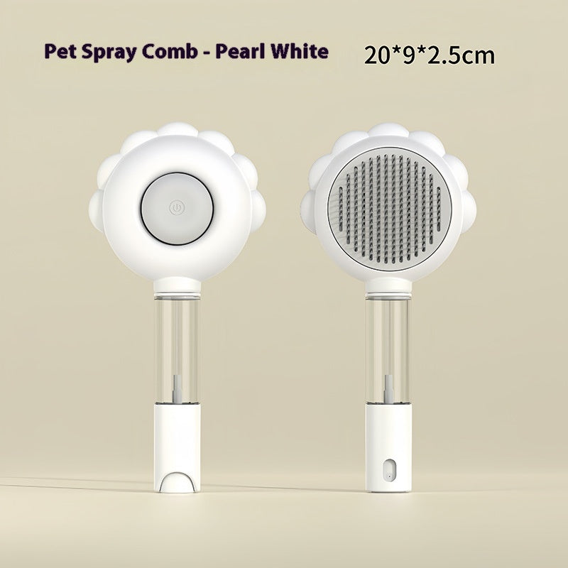 Transform Your Pet's Grooming Experience with the 2 In 1 Self Cleaning Dog Brush Comb With Spray