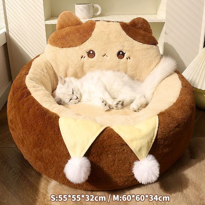 Cats Sofa Bed Round Pad Mattress
