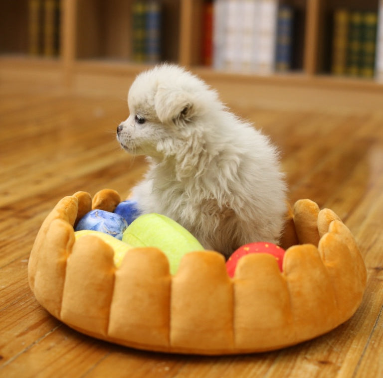 Pet plush cat dog mat