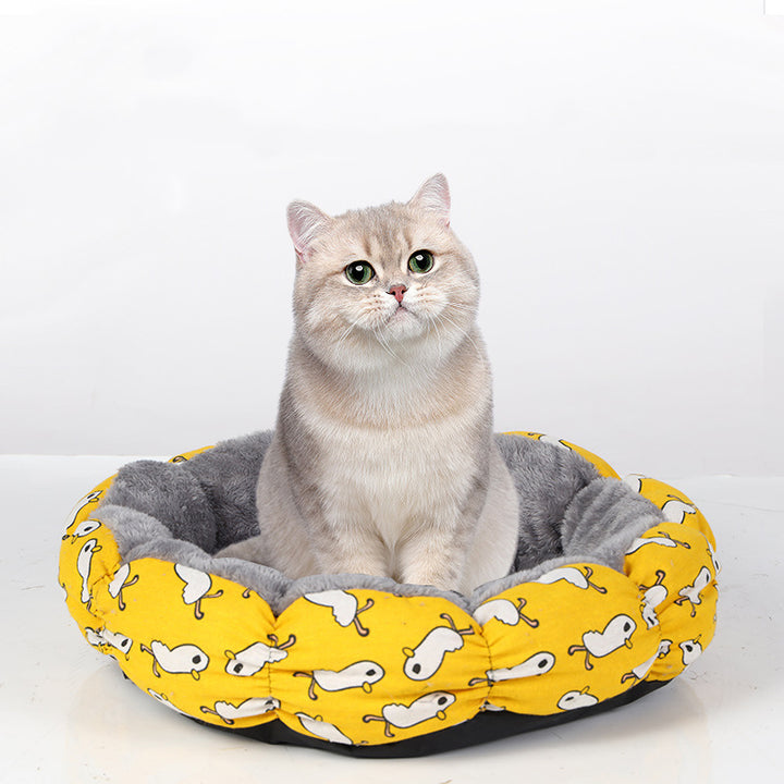 Cat Bed For Indoor Calming Donut Bed