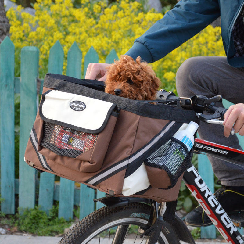 Pet Bicycle Carrier Cat Dog Bag