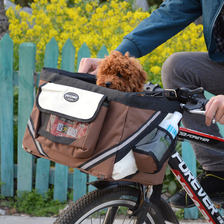 Pet Bicycle Carrier Cat Dog Bag