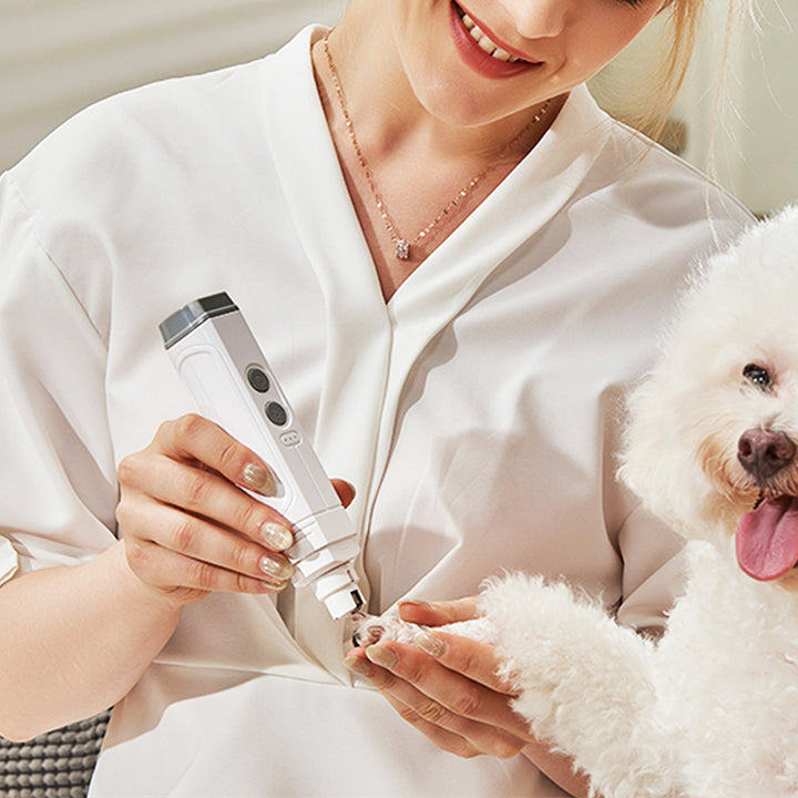 Pet Nail Piercing Device Double Lamp Trimmer
