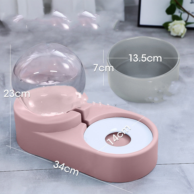 New Bubble Ball Pet Dog Bowls Fountain Cat Feeder