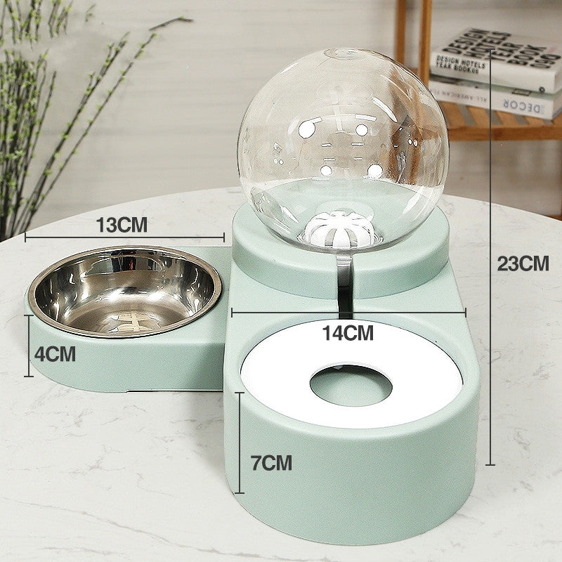 New Bubble Ball Pet Dog Bowls Fountain Cat Feeder