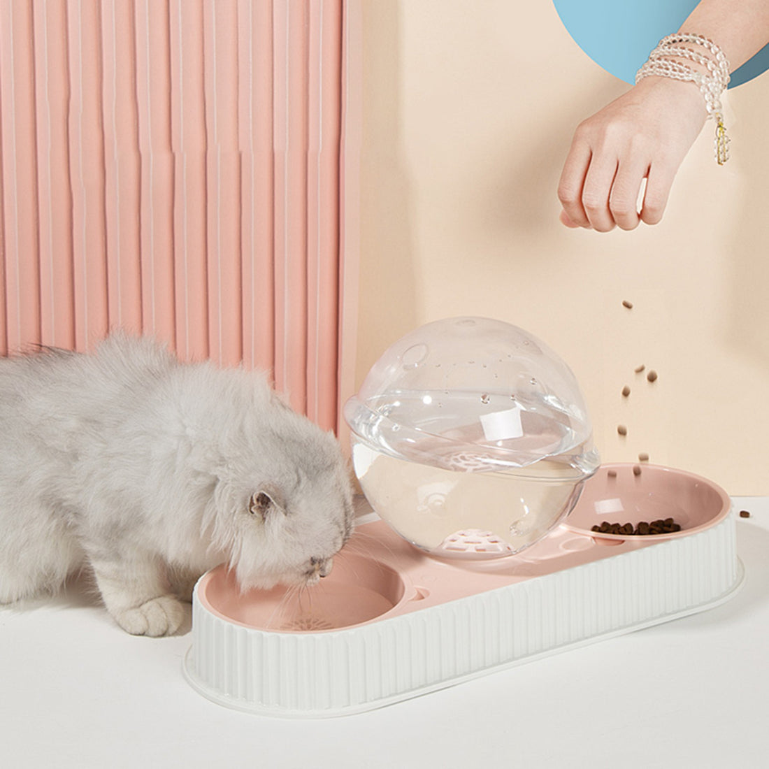 Pet Feeding Drinkers Cat Automatic Feeder