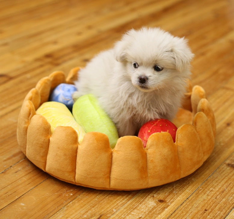 Pet plush cat dog mat