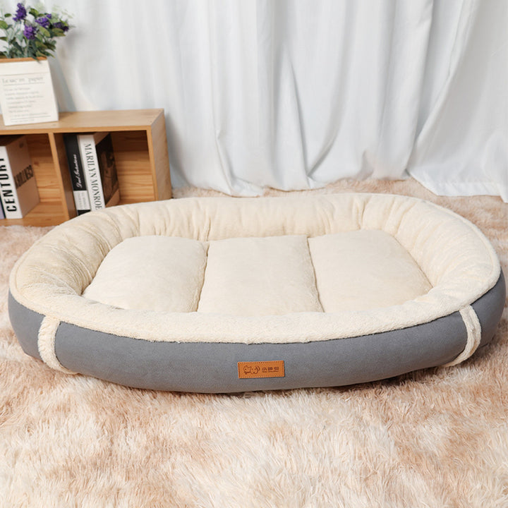 Dog Mat Pet Bed  Linen Round Non-slip Nest