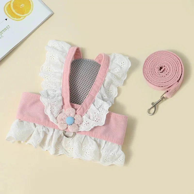Pet Leash Dog Collar Summer Clothes