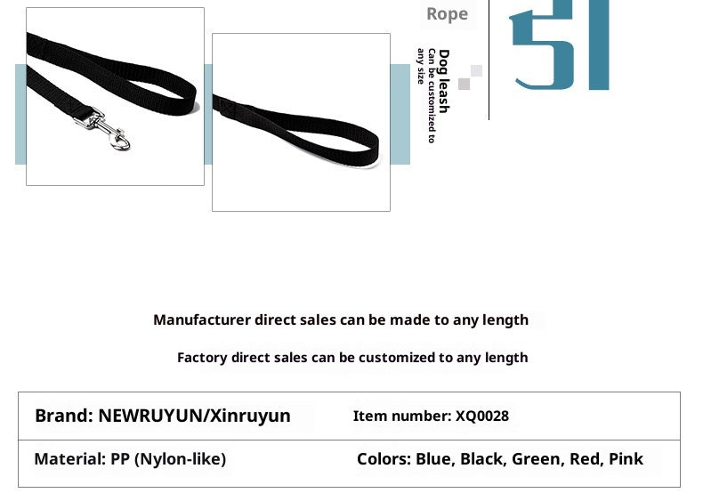 Polypropylene Pet Leash Dog Chain Walking Leash