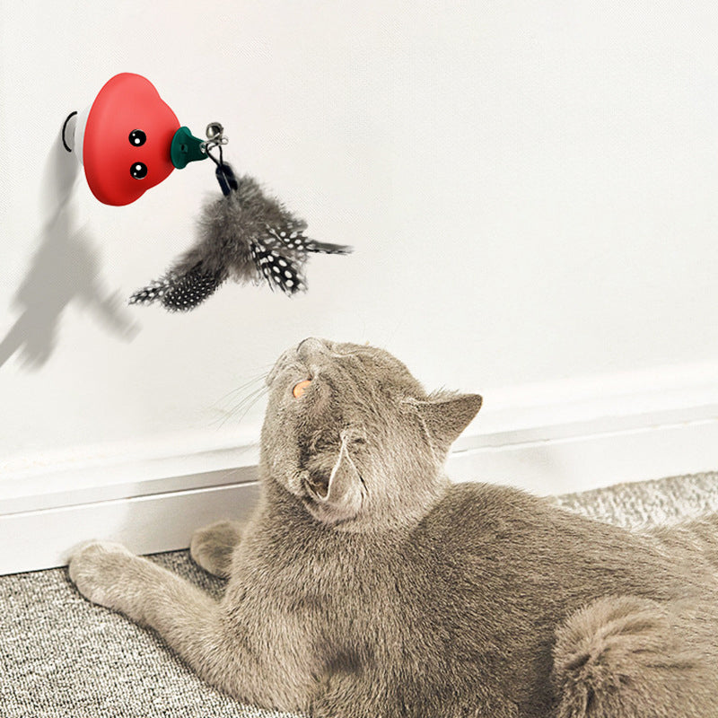 Pet Movement Playing Cat Wand Suction Cup  Toy