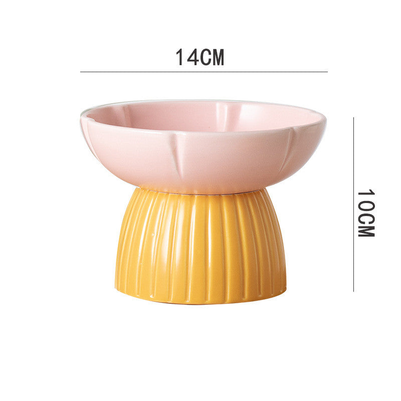 Pet Macarons Candy Color Feeding Bowl