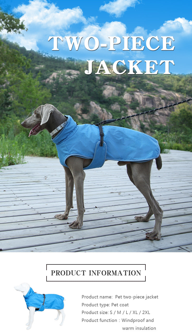 Pet Shell Jacket Dog Winter Outdoors Sky Suit