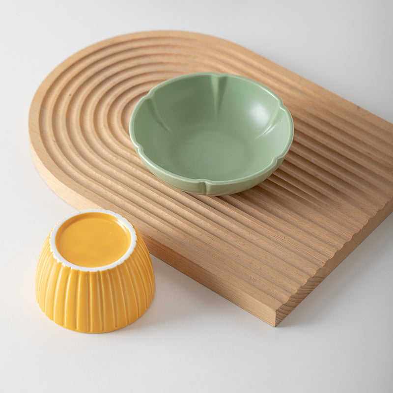 Pet Macarons Candy Color Feeding Bowl