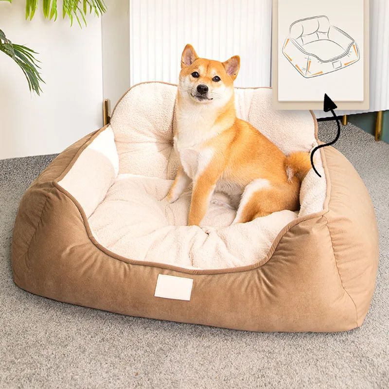 Pet Bed Warm Washable Fluffy Sofa Toys