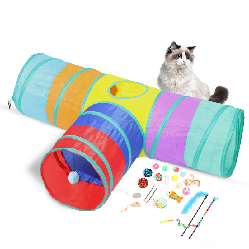 New Tunnel Foldable Pet Climbing Path Cat Toys