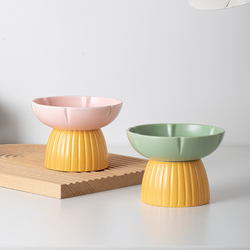 Pet Macarons Candy Color Feeding Bowl