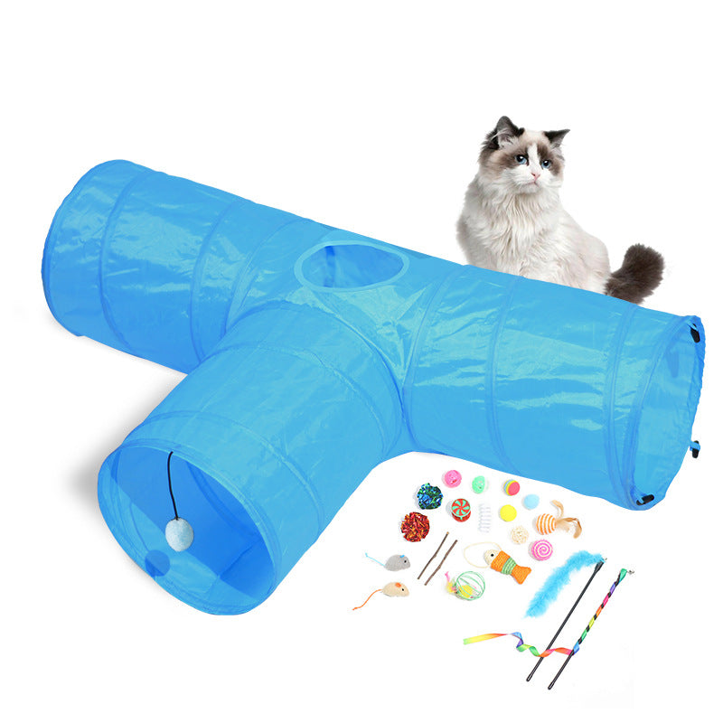 New Tunnel Foldable Pet Climbing Path Cat Toys
