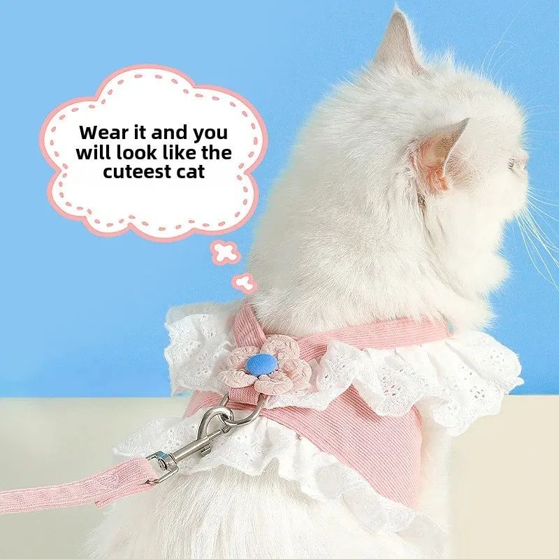 Pet Leash Dog Collar Summer Clothes