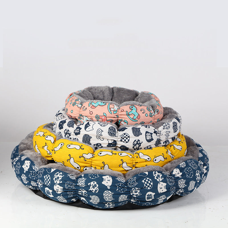 Cat Bed For Indoor Calming Donut Bed
