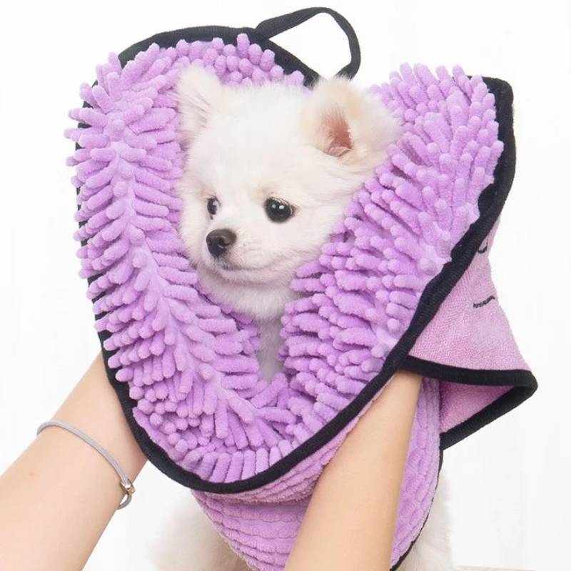 Pet Dog Bath Robe Towel Quick Dry Soft