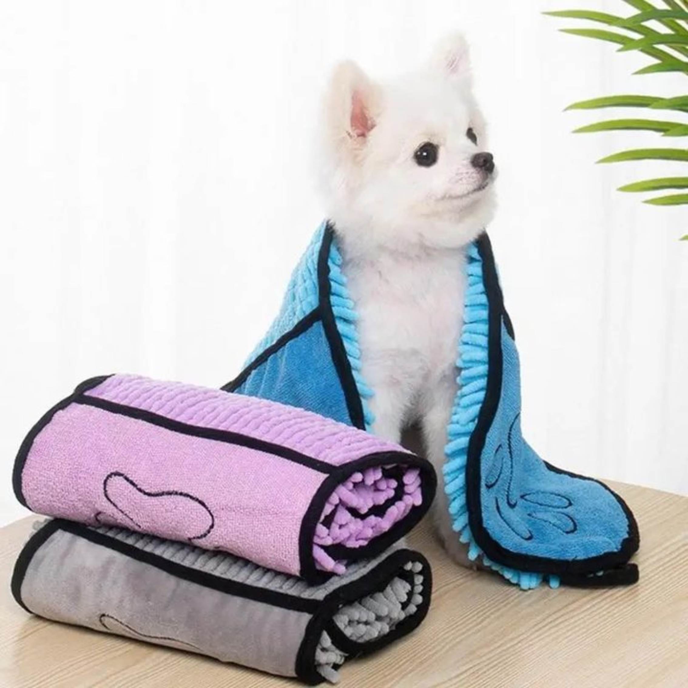 Pet Dog Bath Robe Towel Quick Dry Soft