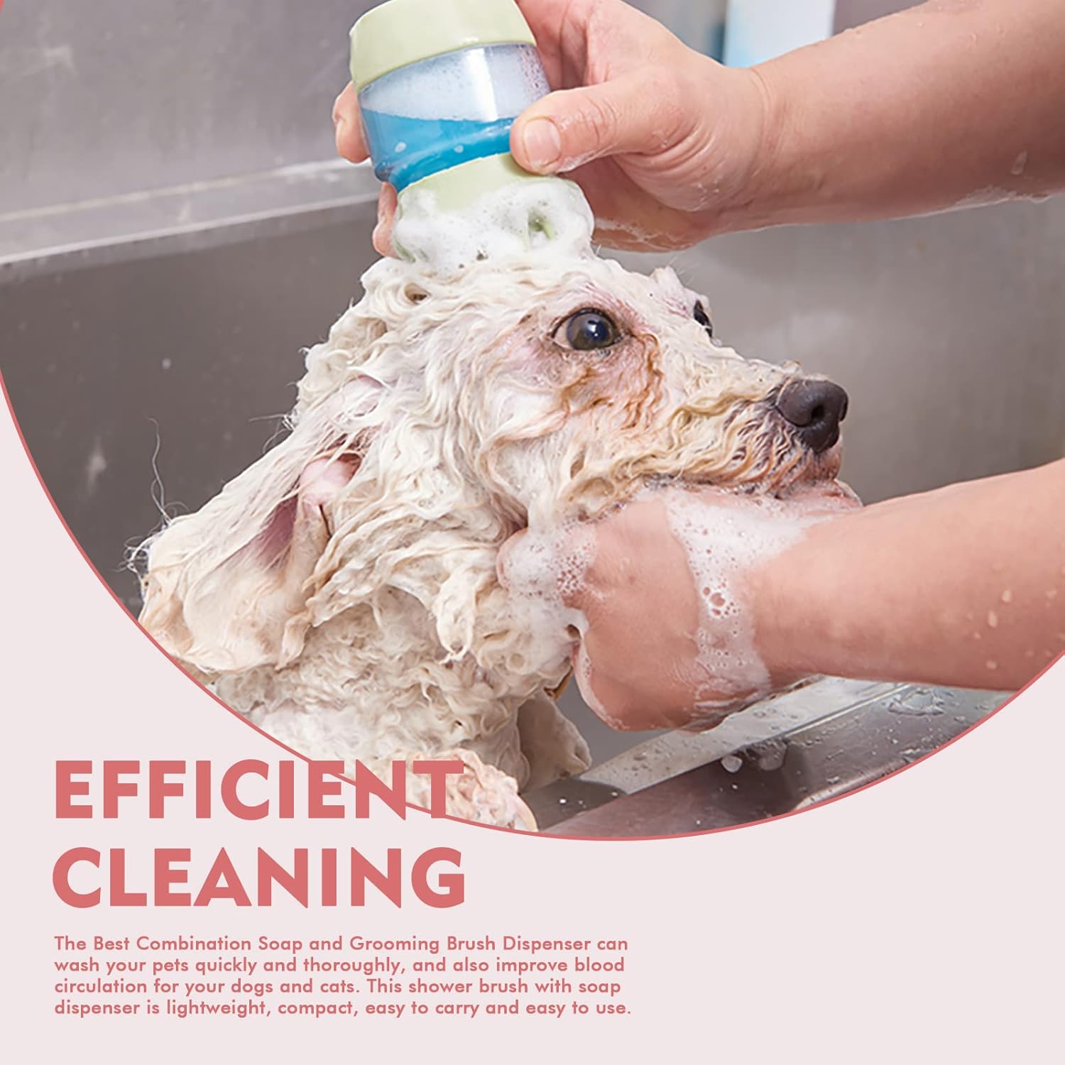 Pet Bath Brush Silicone Cat Dog Grooming Brush