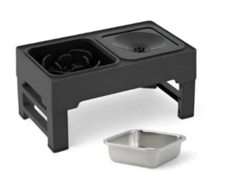 Adjustable Height Pets Feeding Dish Bowl