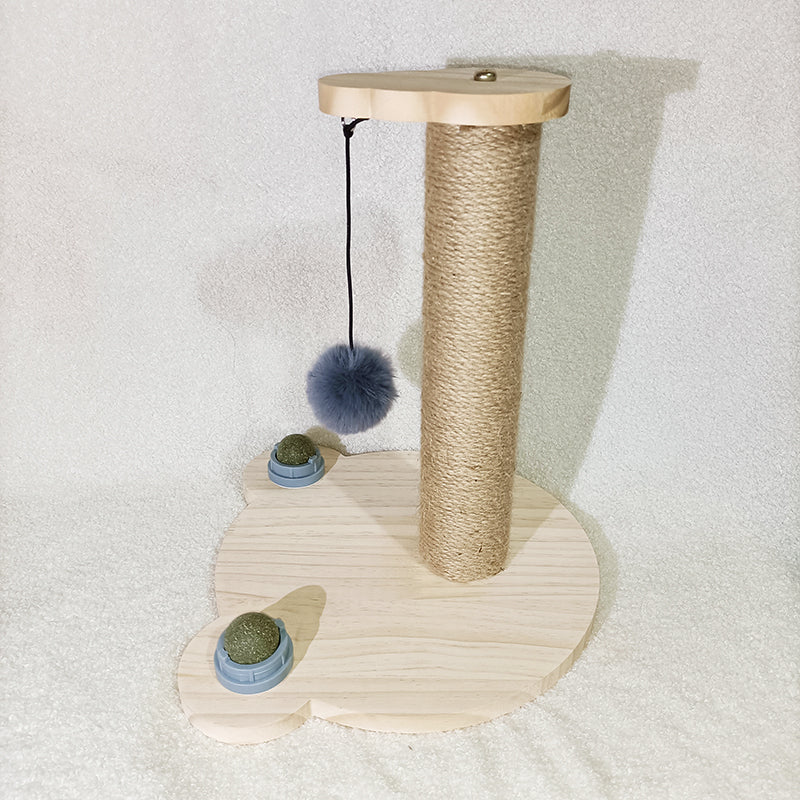 Solid Wood Cat Turntable Bite-resistant Stick Cat Supplies