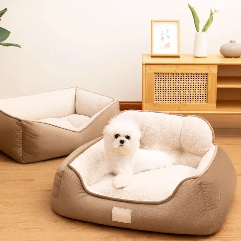 Pet Bed Warm Washable Fluffy Sofa Toys