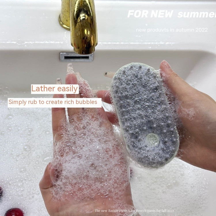 Pet Bath Massage Brush Hand-held Soft Head