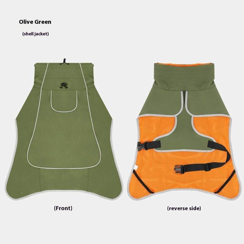 Dog Shell Jacket Waterproof And Rainproof Coat
