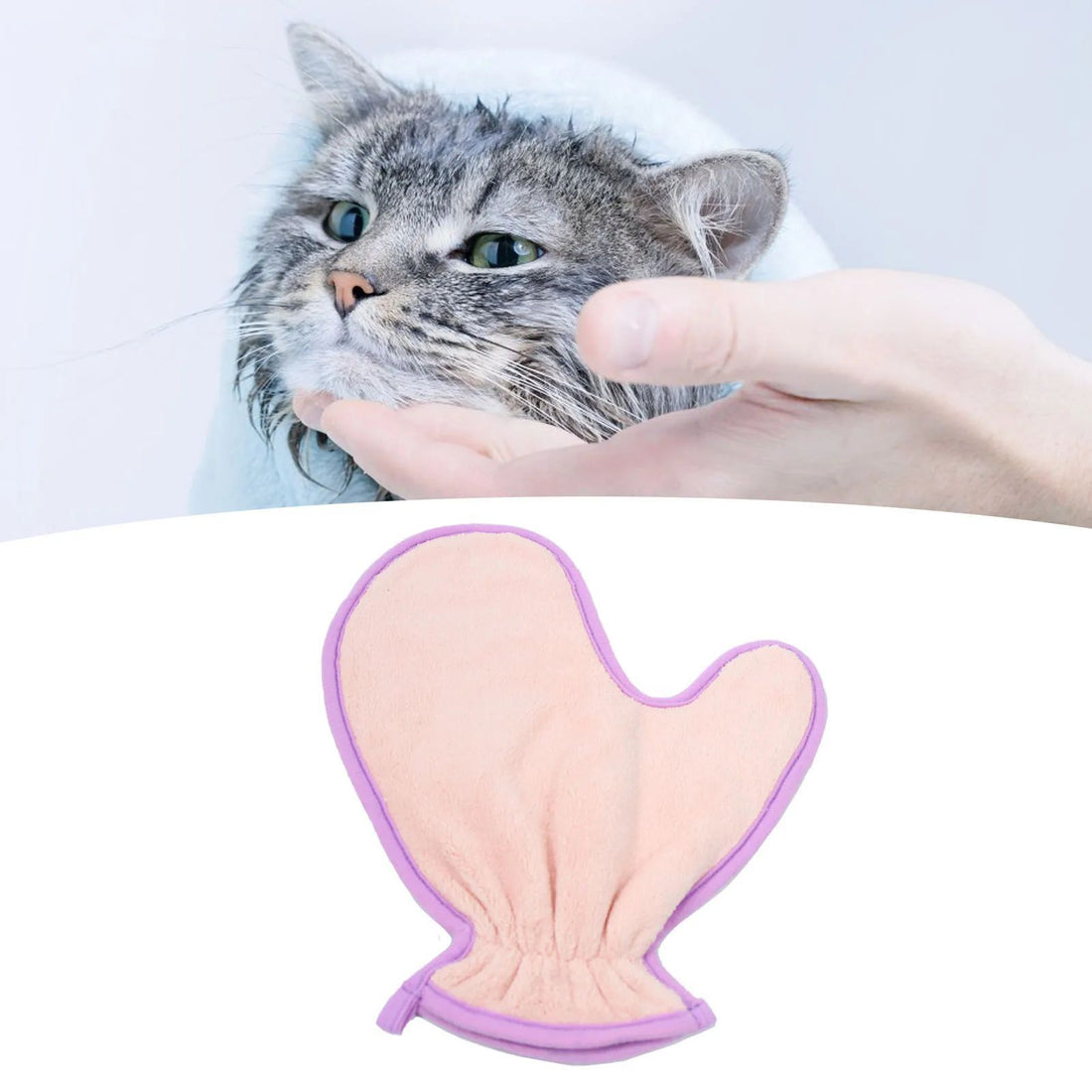 Pet Bath Towel Double Sided Absorbent Fiber Gloves