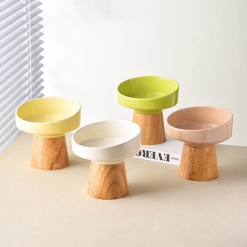 Ceramic Bowl Puppy Dogs Food Water Dish Bowls
