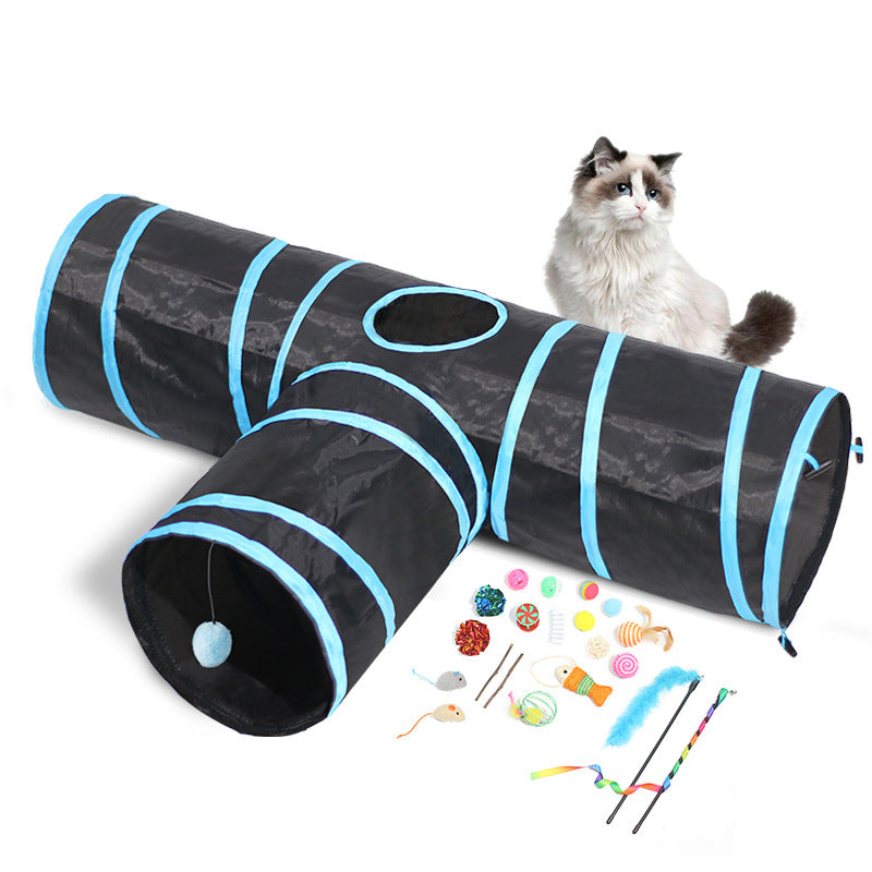 New Tunnel Foldable Pet Climbing Path Cat Toys